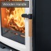 RED - Ecosy+ Hampton 5 XL - Defra Approved - Eco Design Ready - 5kw - Woodburning Stove  